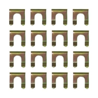 Imagem de Dickno 16 peças clipes de linha de freio retentor de mangueira de freio de metal, substituição de clipes de mangueira de freio de carro de metal em forma de U, trava de mangueira de freio de veículo universal para carros, motocicletas, caminhões, SUVs (13 mm)