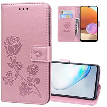 Imagem de Monwutong Capa carteira para Motorola G54 5G, capa de couro PU à prova de choque com fecho magnético e slots de cartão de dinheiro coldre para celular para Moto G54 5G, MG rosa