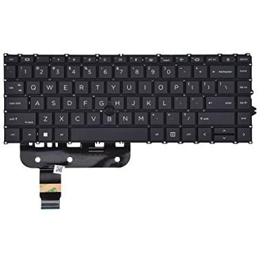 Imagem de Teclado de substituição para laptop HP EliteBook 840 G7 840 G8 e EliteBook 845 G7 845 G8, EliteBook 745 G7 745 G8, ZBook Firefly 14 G7 G8 Series, EliteBook 840 G7 G8 teclado com retroiluminação dos