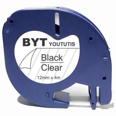 Imagem de Fita 12267 Compatível P/ DYMO Letratag Plastica 12mm Incolor - BYT