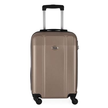Imagem de Mala De Viagem Grande Em Abs Ika Continental Cadeado Embutido Rodas Giro 360 - Champagne, G