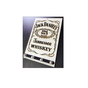 Imagem de Porta Chaves Madeira Mdf Não Esqueça Chaves Jack Daniel's - Casa Nobre