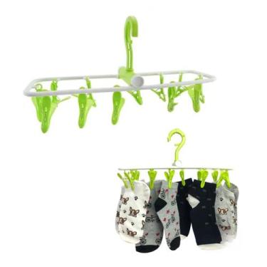 Imagem de Varal Calcinha Meia Cueca Peças Intimas Pequenas 12 cabide - Clink