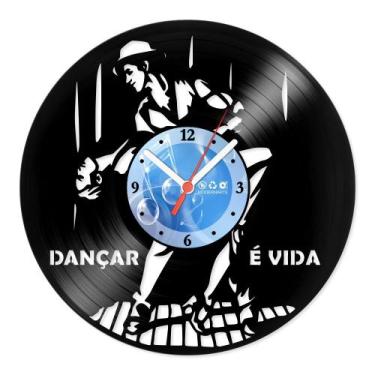 Imagem de Relógio De Parede Disco Vinil Diversos - Dançar é Vida - VDI-333 - Mod