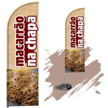 Imagem de Wind Banner Dupla Face 3mt Completo Macarrão na Chapa - Fadrix