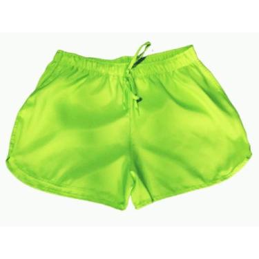 Imagem de Short Feminino Tactel Liso  Blogueirinha Verão Praia - COWGIRLS, Verde