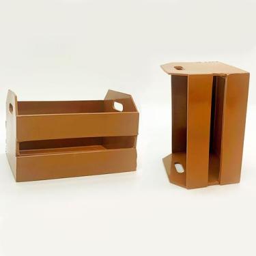 Imagem de Mini Caixote - Marrom - 12x7cm - 1 UN - Rizzo - Pareja Plásticos