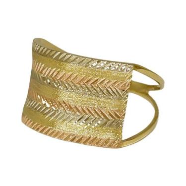Imagem de Anel Em Ouro 18k 750 Chapa 9 Cores Baixo, 16