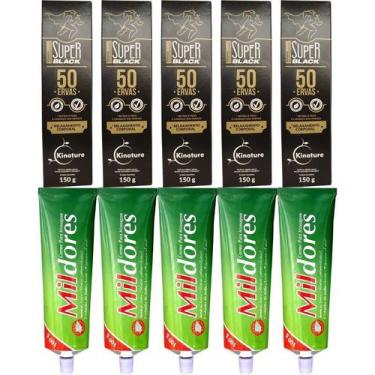 Imagem de Revenda 5 Pomada 50 Ervas + 5 Creme Para Massagem Mil Dores - Bio Inst