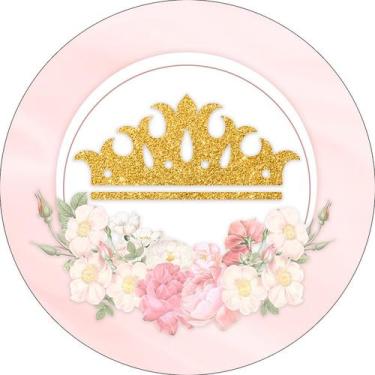 Imagem de Painel De Festa Redondo 1,50x1,50 - Realeza Capitone Rosa Candy 009 - 