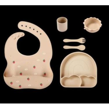 Imagem de Kit de Alimentação Infantil Estampado 6 Peças - SE509 - BUBULE SECHI, 