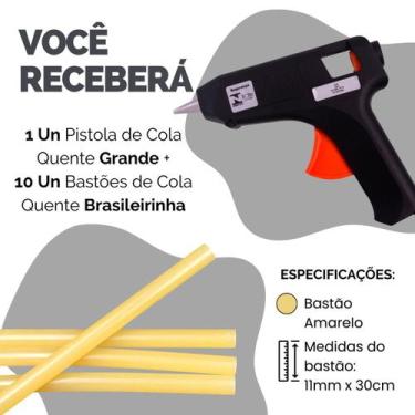 Imagem de Kit Cola Quente Pequena Grande Bivolt C/ Bastões - Escolha Seu Kit - P