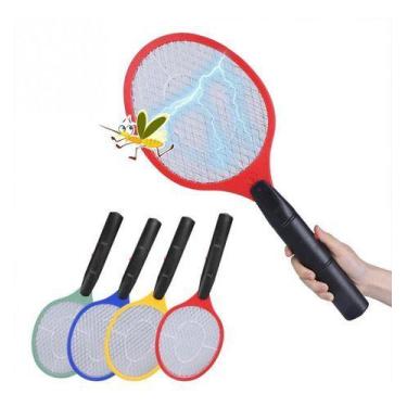 Imagem de Kit 1/3/6 Raquete Elétrica PREMIUM Mosquito Dengue Inseto Recarregável