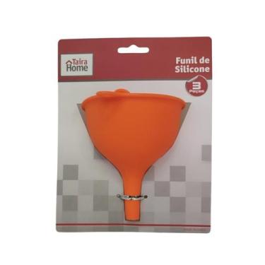 Imagem de Funil de Silicone Conjunto 3 Peças Dobráveis Resistentes a Temperatura
