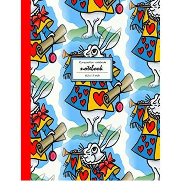 Imagem de Notebook: Alice's adventures in wonderland Theme Notebook (Composition Book Journal) (8.5 x 11 Large) - 110 Pages