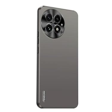 Imagem de Fhyeugfy Capa para OnePlus 13, proteção de grau militar à prova de choque, capa de telefone de acrílico fina - preta