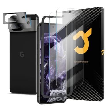 Imagem de Película protetora de tela TOZO para celular de 6,1 polegadas [pacote com 3] de vidro temperado premium [0,26 mm] 9H Dureza 2,5D Filme super fácil