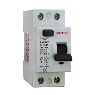 Imagem de Interruptor Diferencial Residual DR Bipolar de 63A com 30mA de Sensibilidade