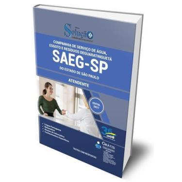 Imagem de Apostila SAEG-SP - Atendente - Editora Solução
