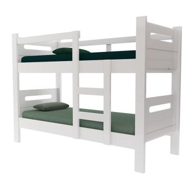 Imagem de Beliche Solteiro em MDF Compacto p/ Hotel Chácara e Pousada