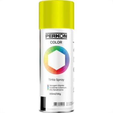 Imagem de Tinta Spray Perkon Luminosa Amarelo 300Ml 7173