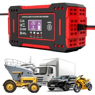 Imagem de Carregador Bateria Automotivo 12v 6Amp Até 100 Amperes Para Carro, Moto, Caminhão, Caminhões, Motocicletas, Barcos, Trailers, Veículos