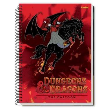 Imagem de Caderno Universitário Caverna Do Dragão 10 Matérias 160 Folhas - Crede