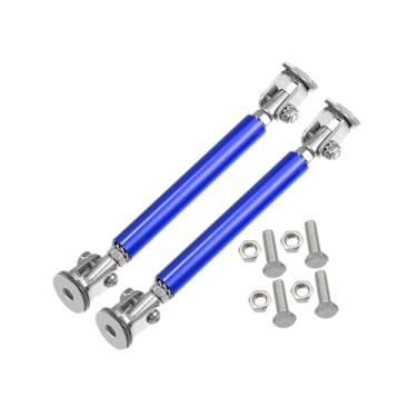 Imagem de REPAIROCK Liga de alumínio ajustável universal 7.6 cm-12.7 cm 75 mm Car Front Bumper Lip Splitter Strut Rod Tie Support Bars Blue - Pacote com 2 peças de reposição automotiva