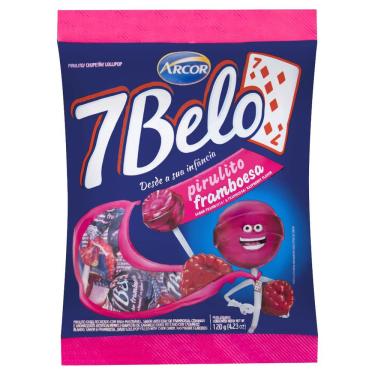 Imagem de Pirulito 7 Belo Framboesa Arcor - 120g