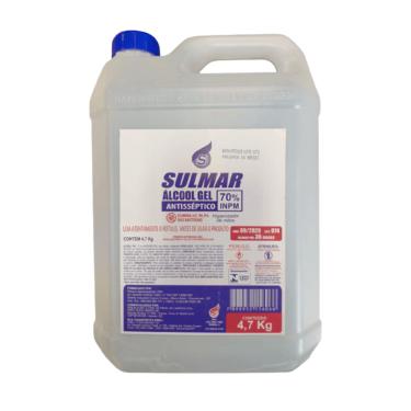 Imagem de Álcool em Gel Antisséptico 70% Multi Sept 4,7kg Sulmar