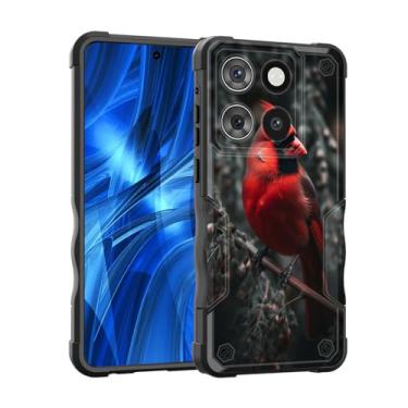 Imagem de EFGWSDER Capa para Moto G Stylus 5G 2025, [camada dupla] [proteção contra quedas de grau militar de 3,5 m] Capa resistente à prova de choque para Motorola Moto G Stylus 5G 2025, Cardinals on The