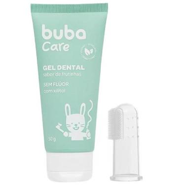Imagem de Gel Dental e Escova de Dedo Massageadora Sabor Frutinha Buba
