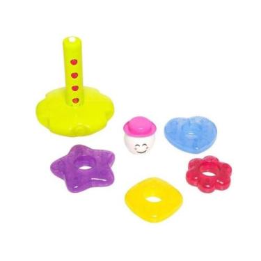 Imagem de Brinquedo de Empilhar Torre Lumina Ta Te Ti - 7 Peças - Calesita