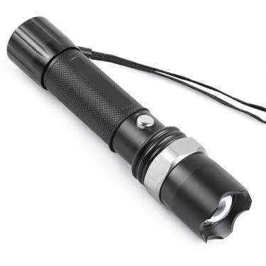 Imagem de Lanternas Recarregáveis LED, Lanternas Táticas Potentes, Lanterna Mais Brilhante à Prova d'água Portátil para Emergências, Camping, Caminhadas