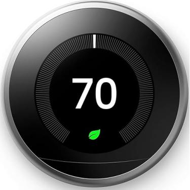Imagem de Google Nest Learning Thermostat - 3ª Geração - Termostato Inteligente Programável Para Casa - Compatível Com Alexa (Aço Inoxidável)
