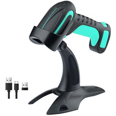 Imagem de Tera Scanner de código de barras QR 1D 2D sem fio com suporte, resistente a quedas IP66 industrial, leitor portátil de digitalização de imagem compatível com Bluetooth com alerta de vibração modelo