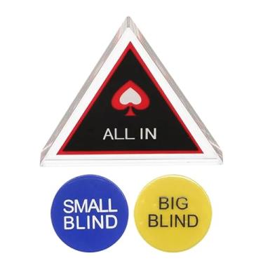 Imagem de ORFOFE 1 conjunto de marcadores de jogo de plástico frente e verso para pôquer, design exclusivo de coração, crupiê, fichas, jogos de cartas, suprimentos de festa e experiência de jogo aprimorada