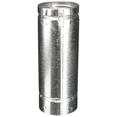 Imagem de Selkirk Tubo de ventilação tipo B redondo de alumínio interno/externo de aço, 10 x 30 cm