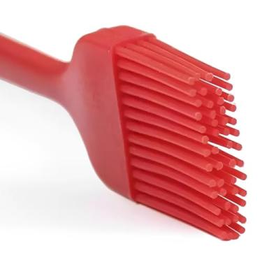 Imagem de Pincel Culinário de Silicone Vermelho com Suporte 24cm