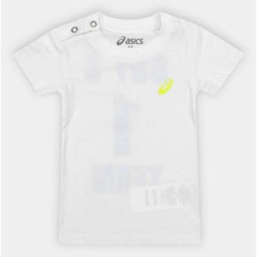 Imagem de Camisa Asics Bebê Sugar Tee Menino Branca KMRB0004-01 Cor:;Tamanho:9-12M;Gênero:Unissex-Unissex