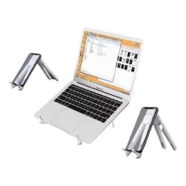Imagem de Suporte Base De  Mesa Notebook Celular Ajustável Dobrável Nf - New, X0