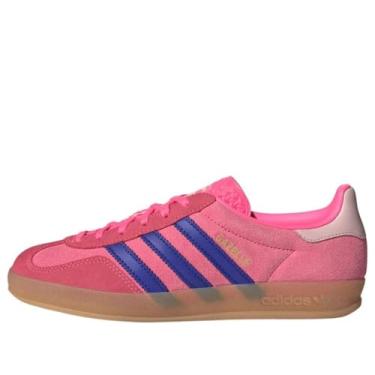 Imagem de adidas Tênis feminino Gazelle Indoor, Rosa lúcido/rosa claro/chiclete, 34