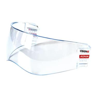 Imagem de Hockeyninja Viseira De Hóquei Ronin X Com Revestimento Antiembaçante E Antirriscos - Ajuste Universal Para Capacete Resistente A Impactos, Ferragens Montagem Premium Incluídas, Certificação Ce (X9)