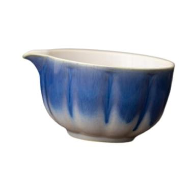 Imagem de Fenteer Tigela de Matcha Cerâmica, Tigela Matcha, Cerimônia de Chá Verde Chawan, Copo de chá verde artesanal, tigela de mistura para iniciantes, amigos de, Azul