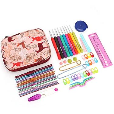 Imagem de Ganchos Rochet Definir Agulhas de tricô de crochê Conjunto de tricô de Camisola Conjunto de tricô Diy Conjunto de Costura Diy, Alora de Mão de Mão AUM AUM TPR TPR Soft Handel