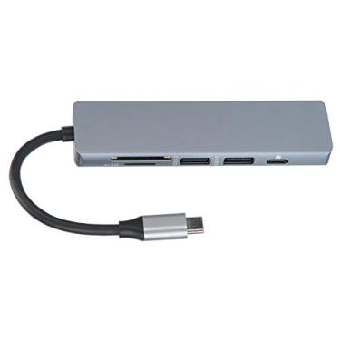 Imagem de Vomeko USB C Hub, Tipo C 6 Em 1 Hub Adaptador para HDMI Docking Station Adaptador Computador Acessório