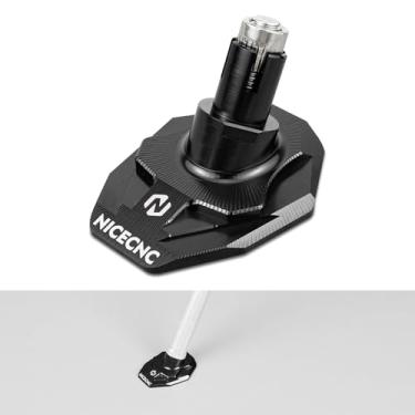 Imagem de NICECNC Extensão De Descanso Lateral Para Motocross Preto Compatível Com Ktm 125-530 Xc Xcw Xcf Xcf-W Exc Exc-F 2008-2023, Husqvarna 125-501 Te I Fe Tx Fx 2014-23, Consulte A Montagem