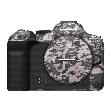 Imagem de Mebont Adesivo de capa de câmera antiarranhões para Canon EOS R6 Mark II película protetora do corpo da câmera sem espelho antidesgaste decoração de pele # Camuflagem de batalha de campo