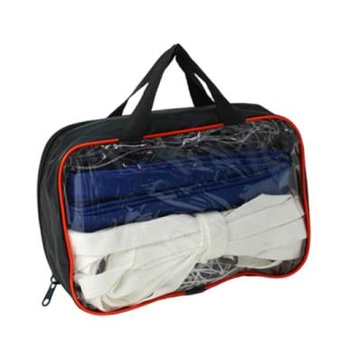 Imagem de YIJU Rede de vôlei de piscina com bolsa de armazenamento Rede de treinamento de vôlei de reposição para quintal, Azul Escuro