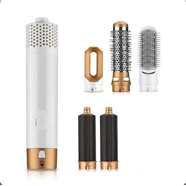 Imagem de Secador de cabelo profissional Escova de ar quente 5 em 1 110V (dourado)
